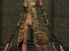 Kinky female warrior from legends..